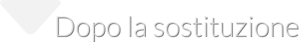 Dopo la sostituzione